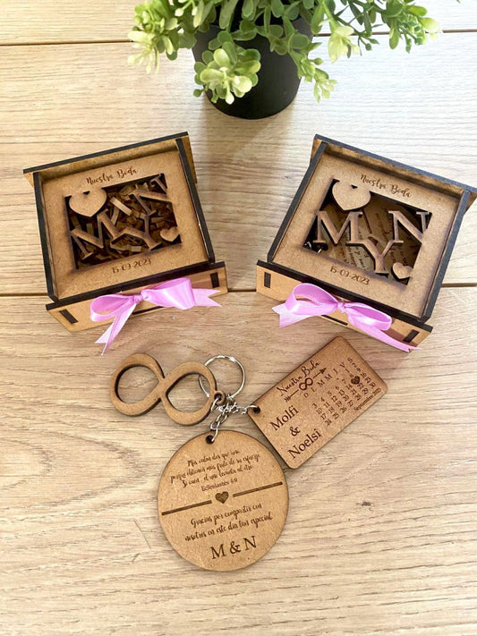 Rose MDF Box con llaveros - Felt Craft RD