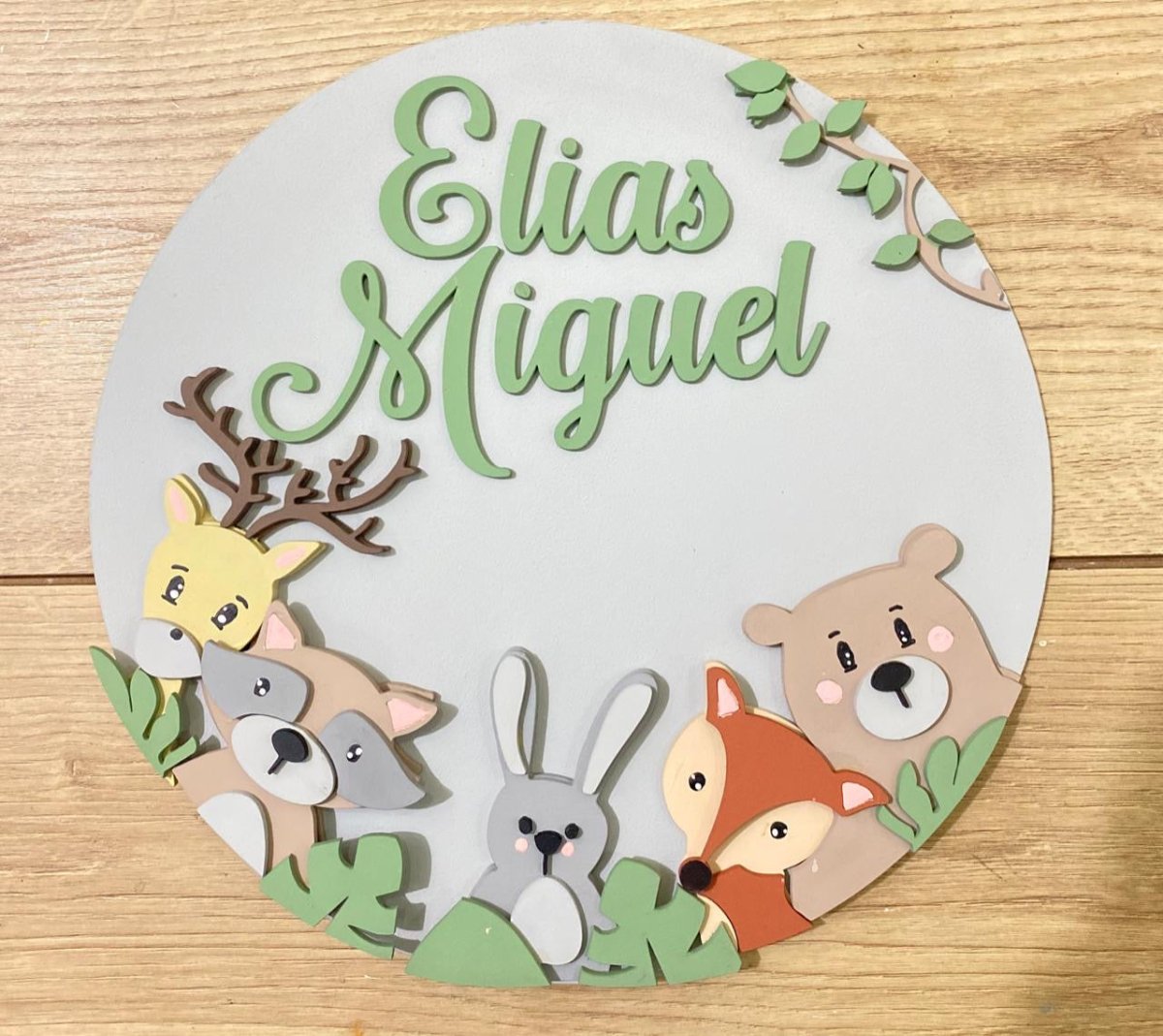 Safari nursery decor above crib hanger boy - Felt Craft RD