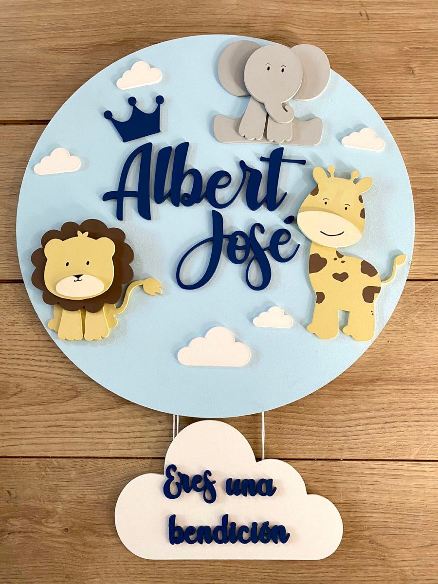 Safari nursery decor Baby boy mobile hanger - Felt Craft RD