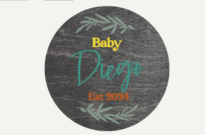 Safari nursery decor Leaf Above Crib Baby Hanger Boy - Felt Craft RD