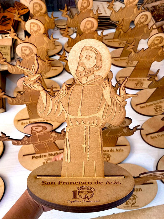 San Francisco De Asis de madera para mesa personalizado - Felt Craft RD