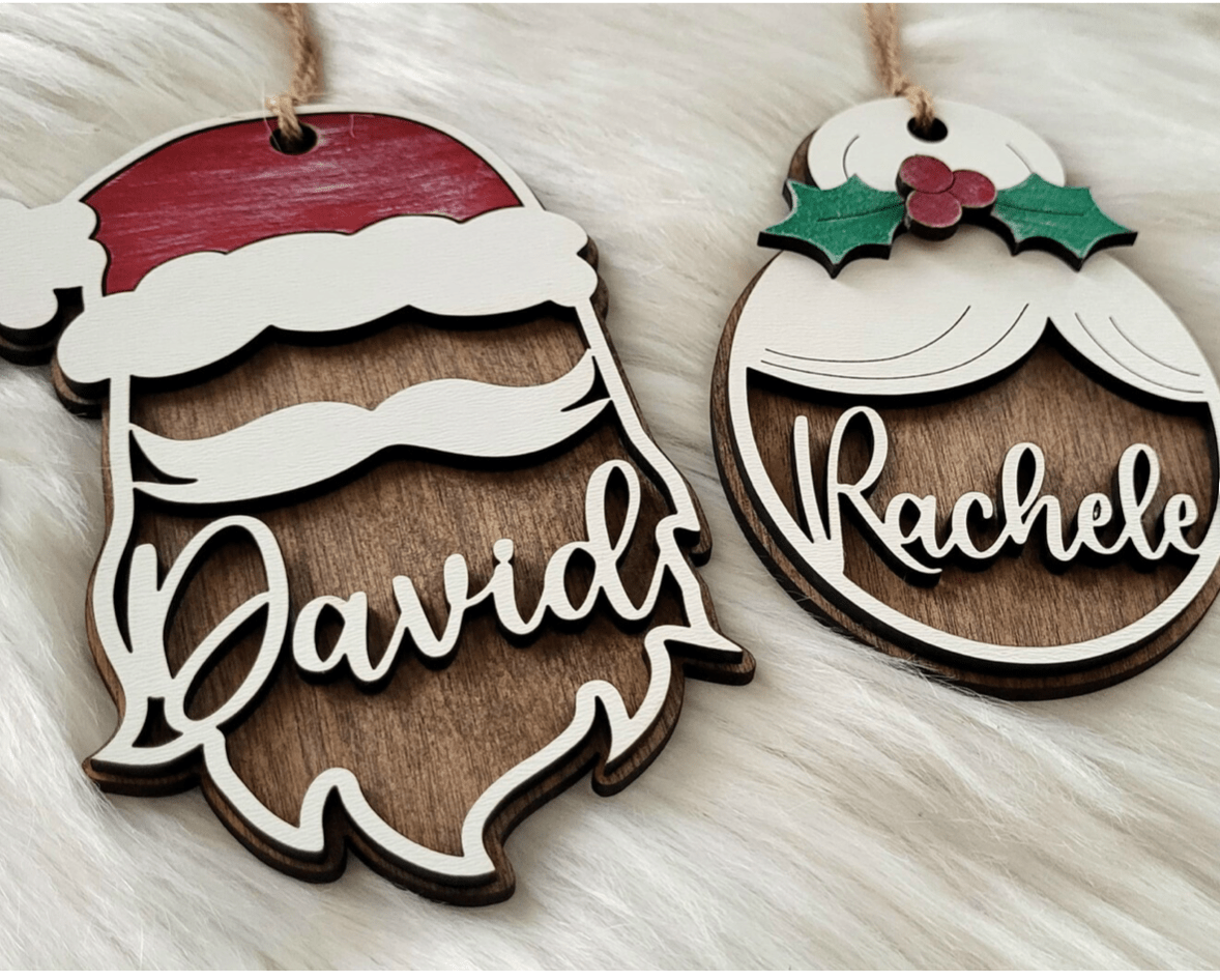 Santa Claus Ornament For Christmas Tree - Felt Craft RD