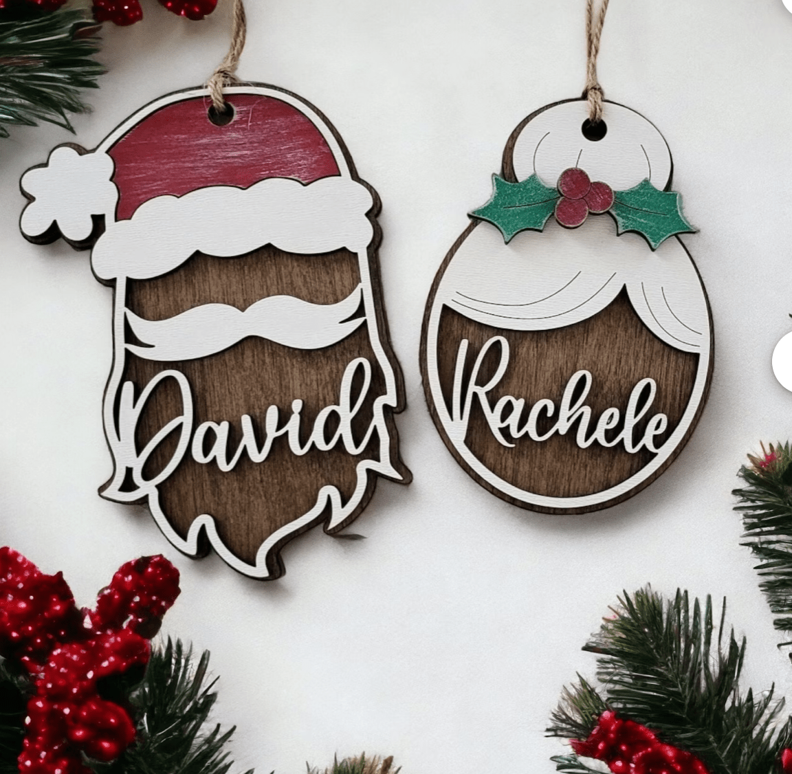 Santa Claus Ornament For Christmas Tree - Felt Craft RD