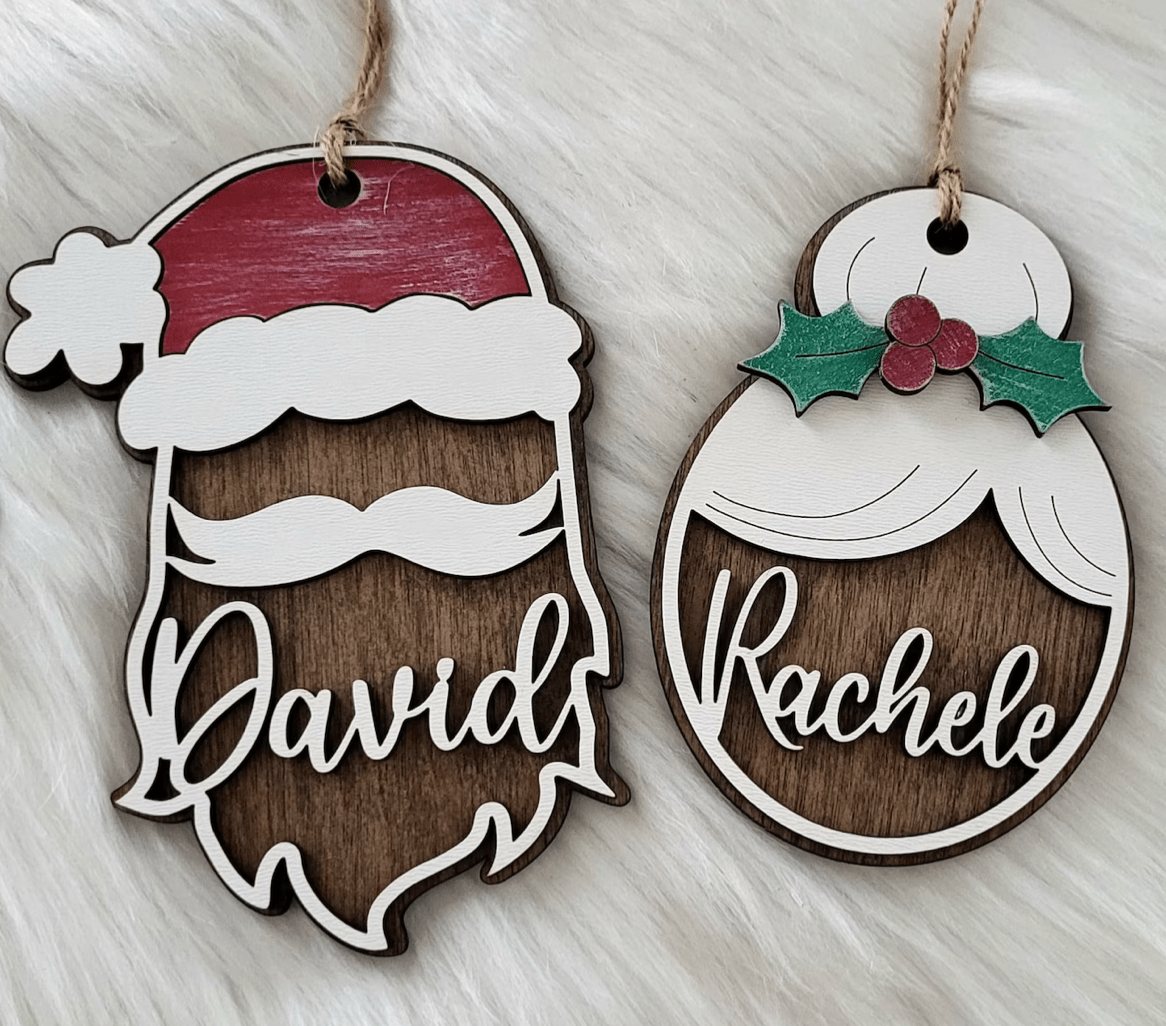 Santa Claus Ornament For Christmas Tree - Felt Craft RD