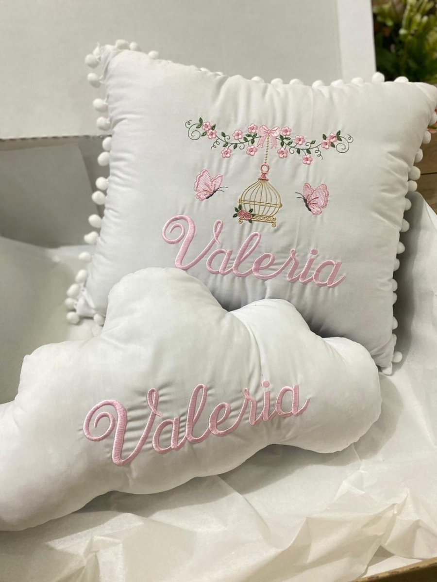 Set de 2 almohadas personalizadas para habitación de bebé - Felt Craft RD