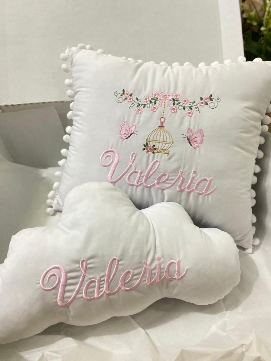 Set de 2 almohadas personalizadas para habitación de bebé - Felt Craft RD