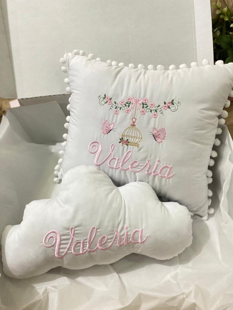 Set de 2 almohadas personalizadas para habitación de bebé - Felt Craft RD