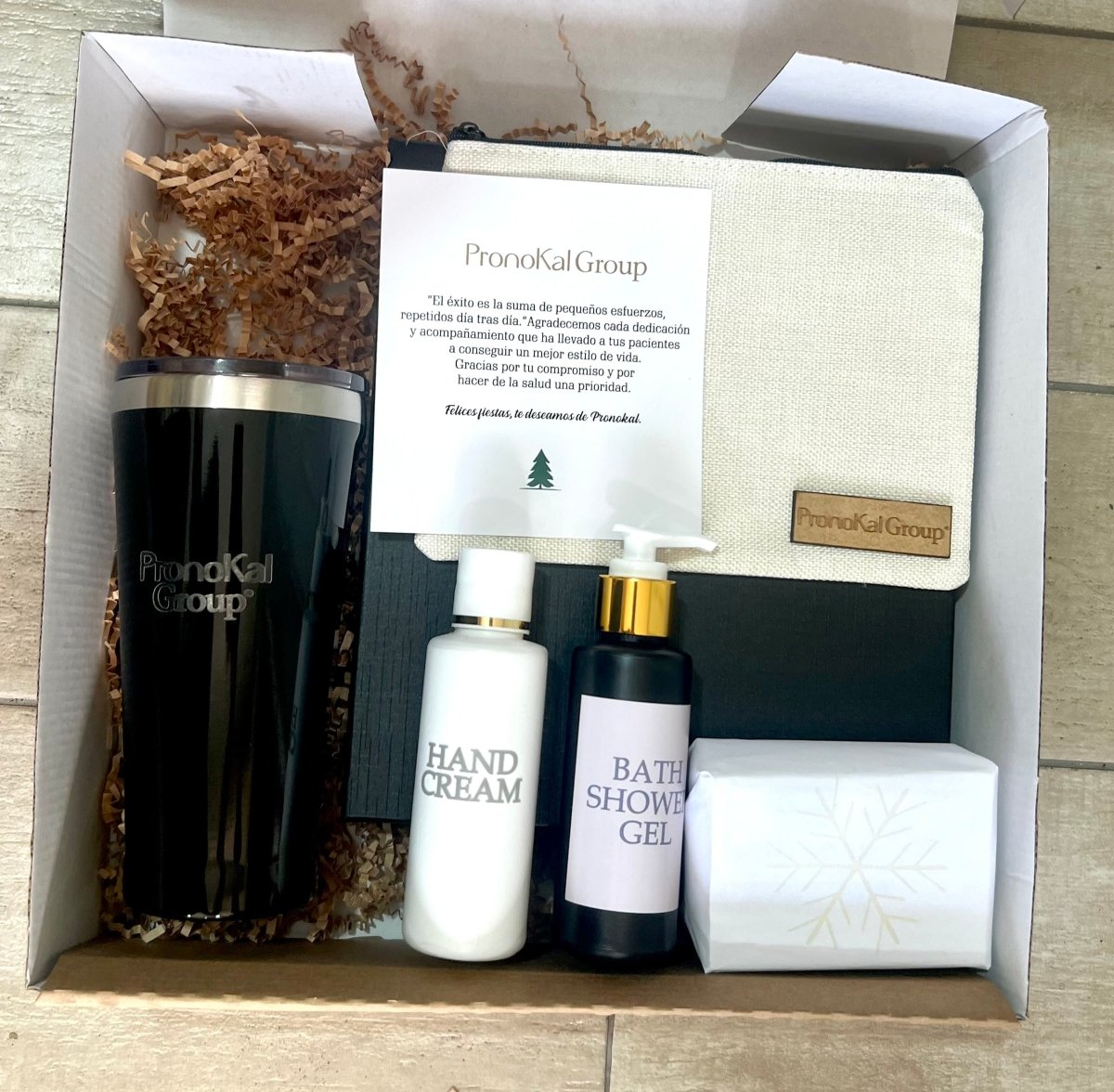 Set de merchandising jabon locion crema de mano y termo - Felt Craft RD