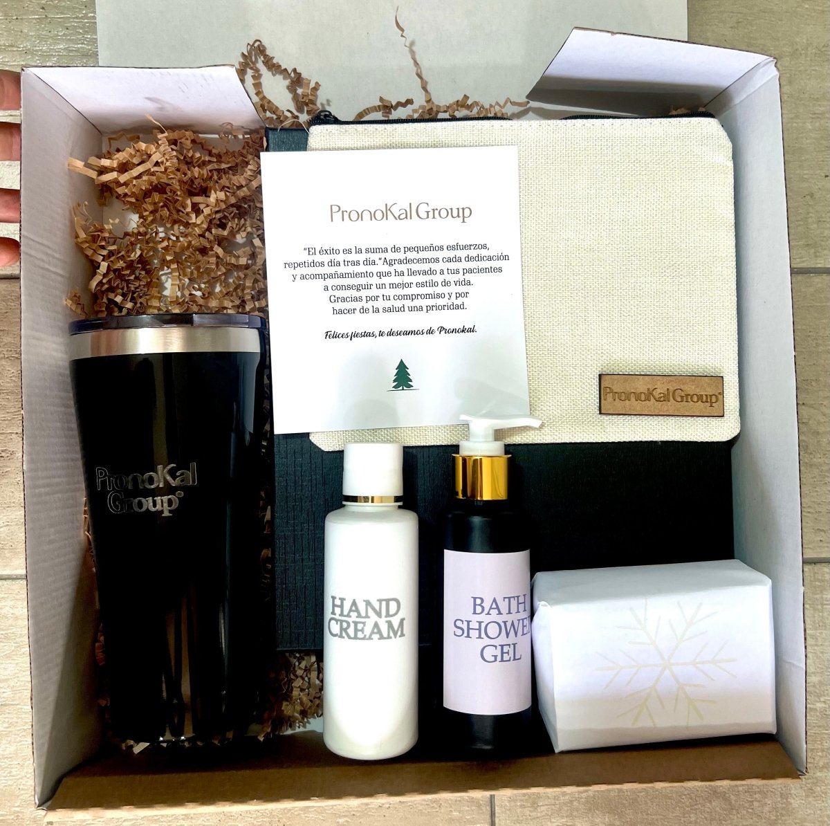 Set de merchandising jabon locion crema de mano y termo - Felt Craft RD