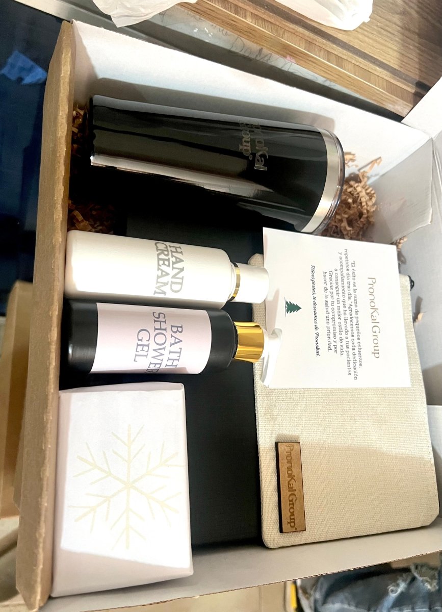 Set de merchandising jabon locion crema de mano y termo - Felt Craft RD