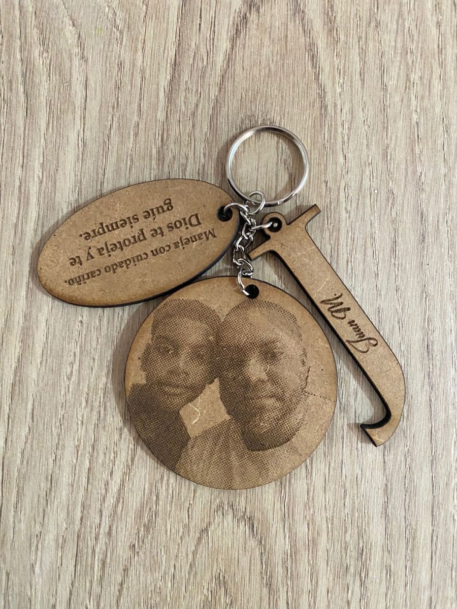 Set Llaveros Papá Grabado - Felt Craft RD