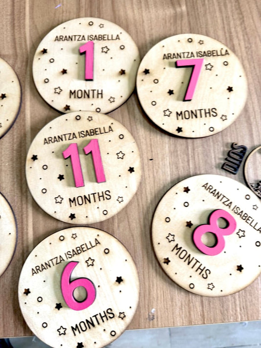 Set tags para fotografia bebe - Felt Craft RD