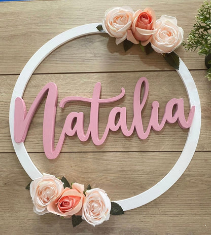 Simple Flowers Baby girl door Hanger - Felt Craft RD