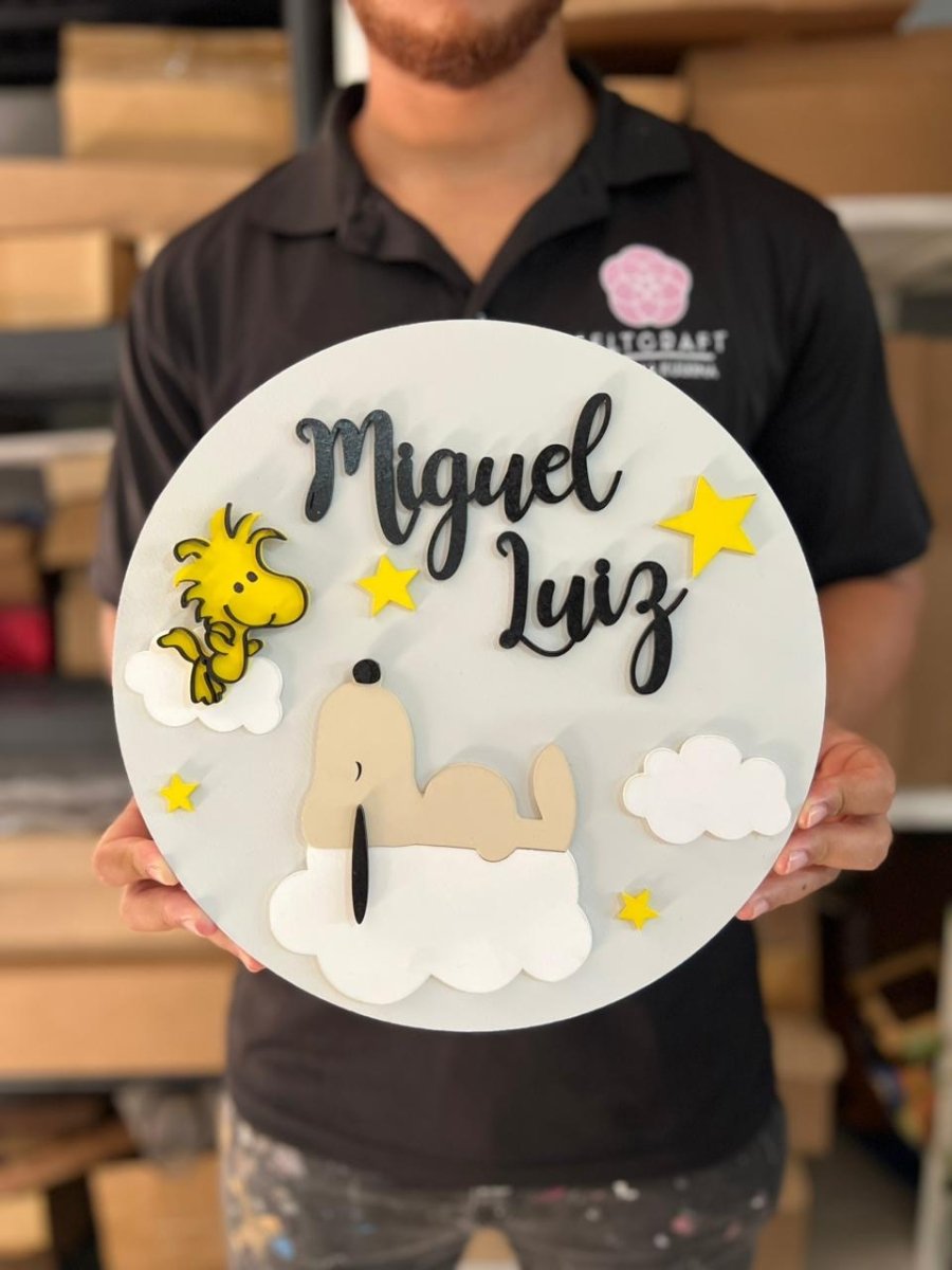 Snoopy Baby Boy girl Wall Hanging - Felt Craft RD