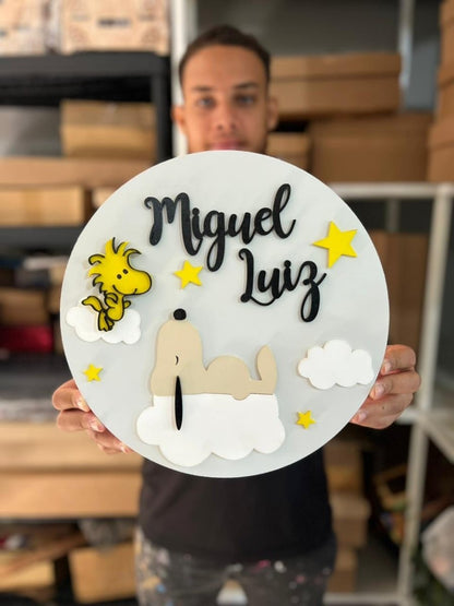 Snoopy Baby Boy girl Wall Hanging - Felt Craft RD