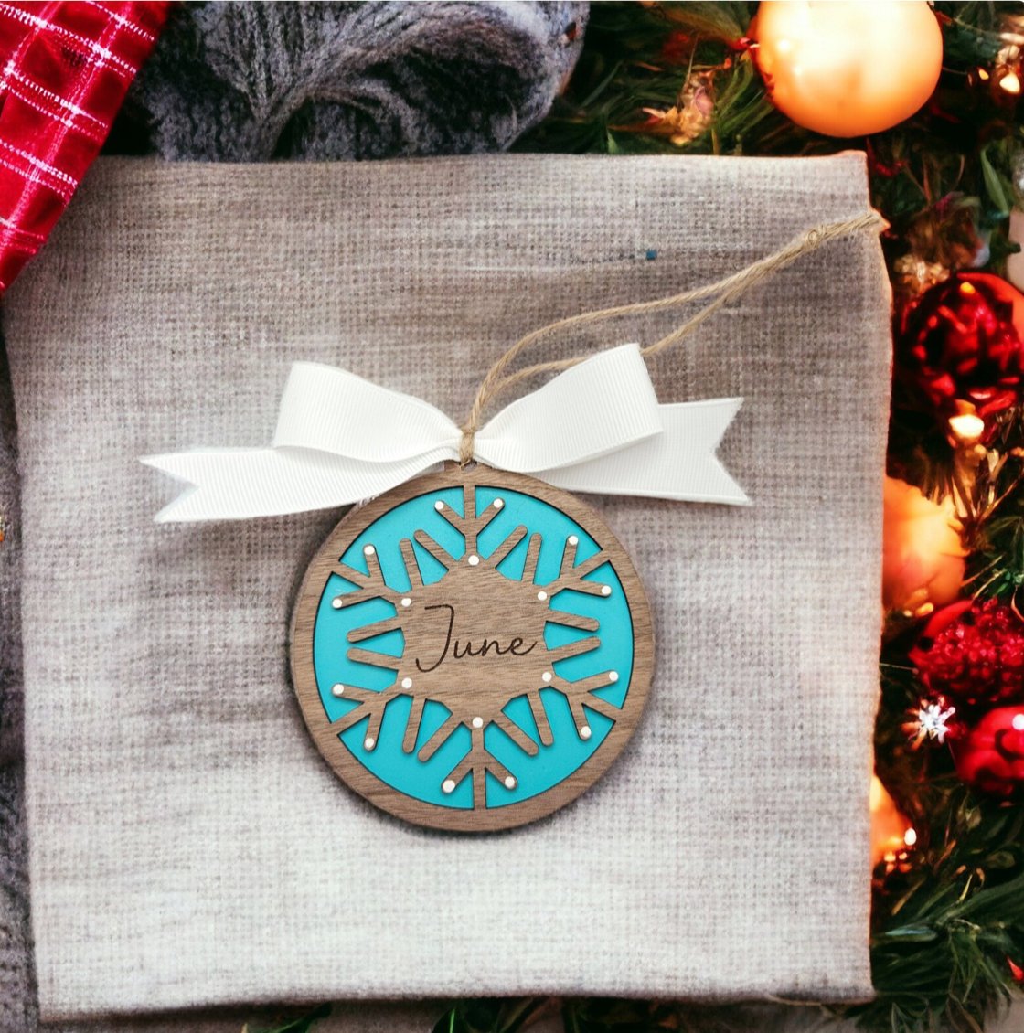 Snowflake Layered Ornament For Christmas Tree - Felt Craft RD