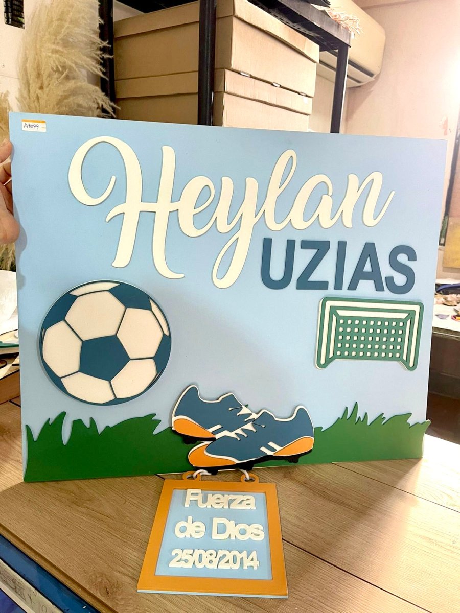 Soccer baby hanger - Felt Craft RD