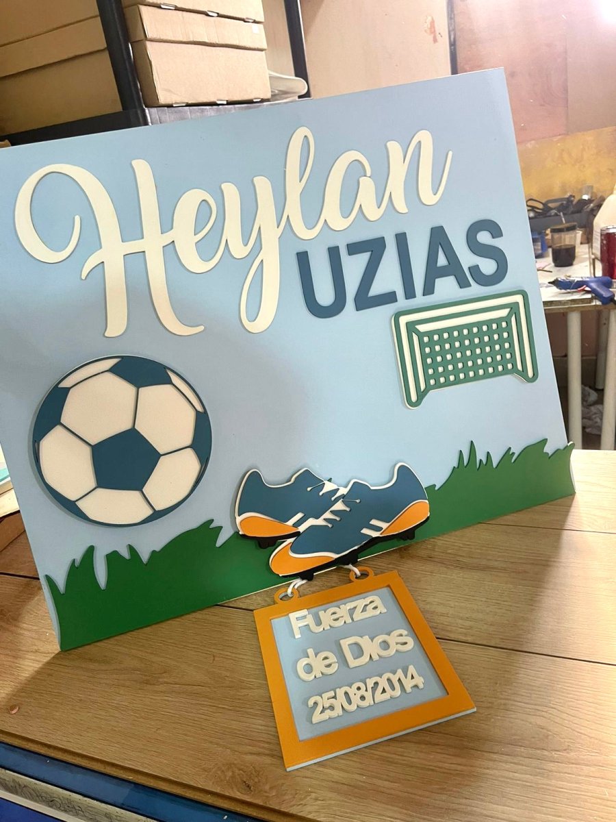 Soccer baby hanger - Felt Craft RD