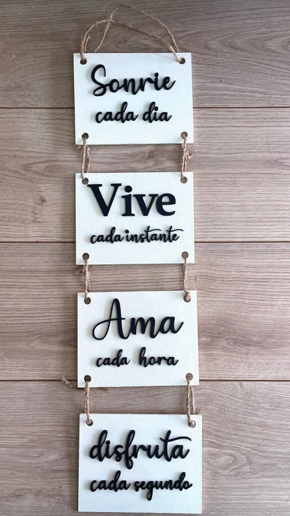 Sonríe vive y ama colgante - Felt Craft RD