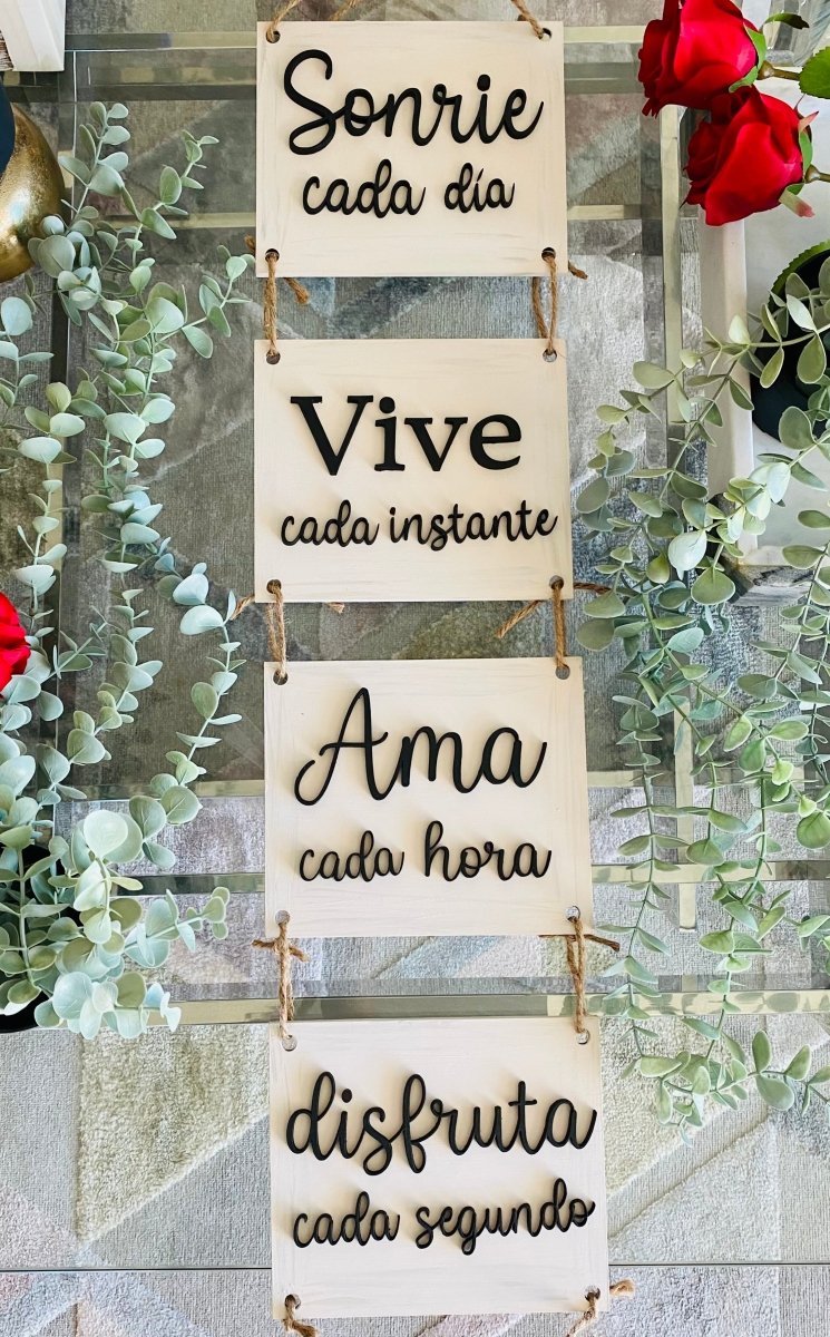 Sonríe vive y ama colgante - Felt Craft RD