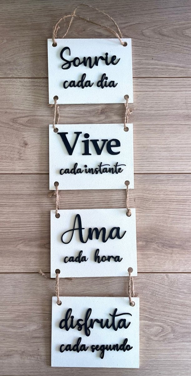 Sonríe vive y ama colgante - Felt Craft RD