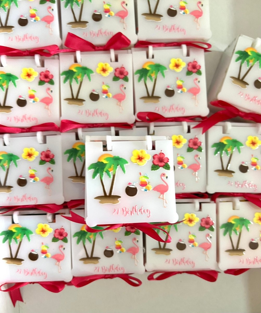 Souvenir cumpleaños cajitas de regalos - Felt Craft RD