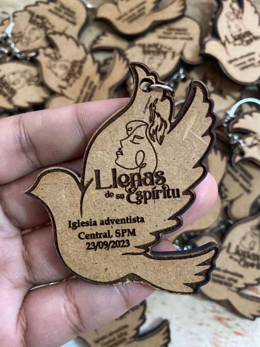 Souvenir de cajitas con llaveros en forma de paloma personalizado para eventos - Felt Craft RD