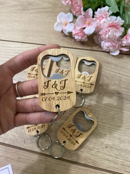 Souvenir destapadores para boda personalizados en Santo Domingo - Felt Craft RD