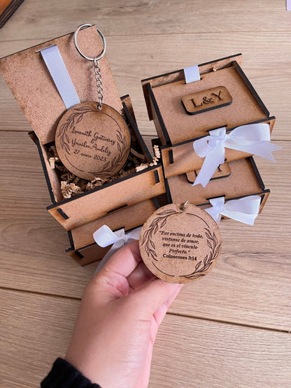 Souvenirs de cajitas con diseño personalizados en madera para regalo en Santo Domingo - Felt Craft RD