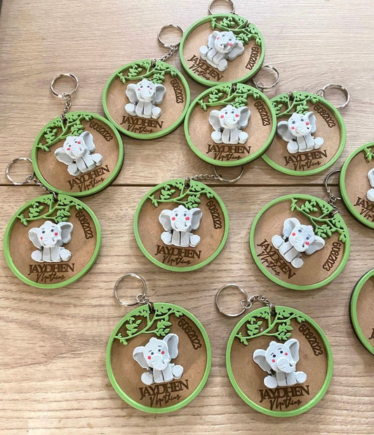 Souvenirs de llaveros personalizados para cumpleaños - Felt Craft RD