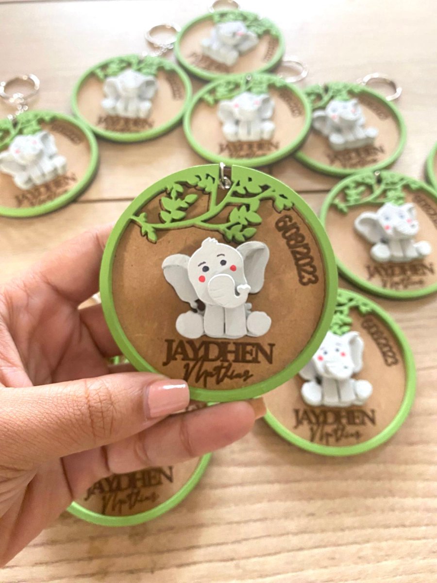 Souvenirs de llaveros personalizados para cumpleaños - Felt Craft RD