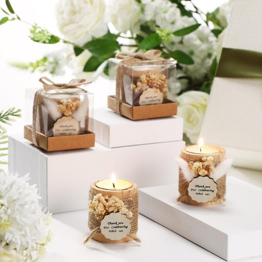 Souvenirs velones decorativos para baby shower y bodas - Felt Craft RD
