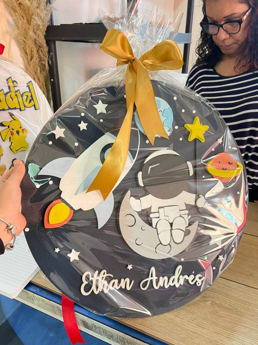 Space themed nursery Baby Boy Wall Hanging - Felt Craft RD