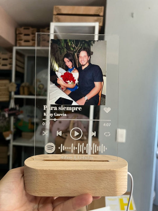 Spotify lampara led personalizada porta retrato - Felt Craft RD