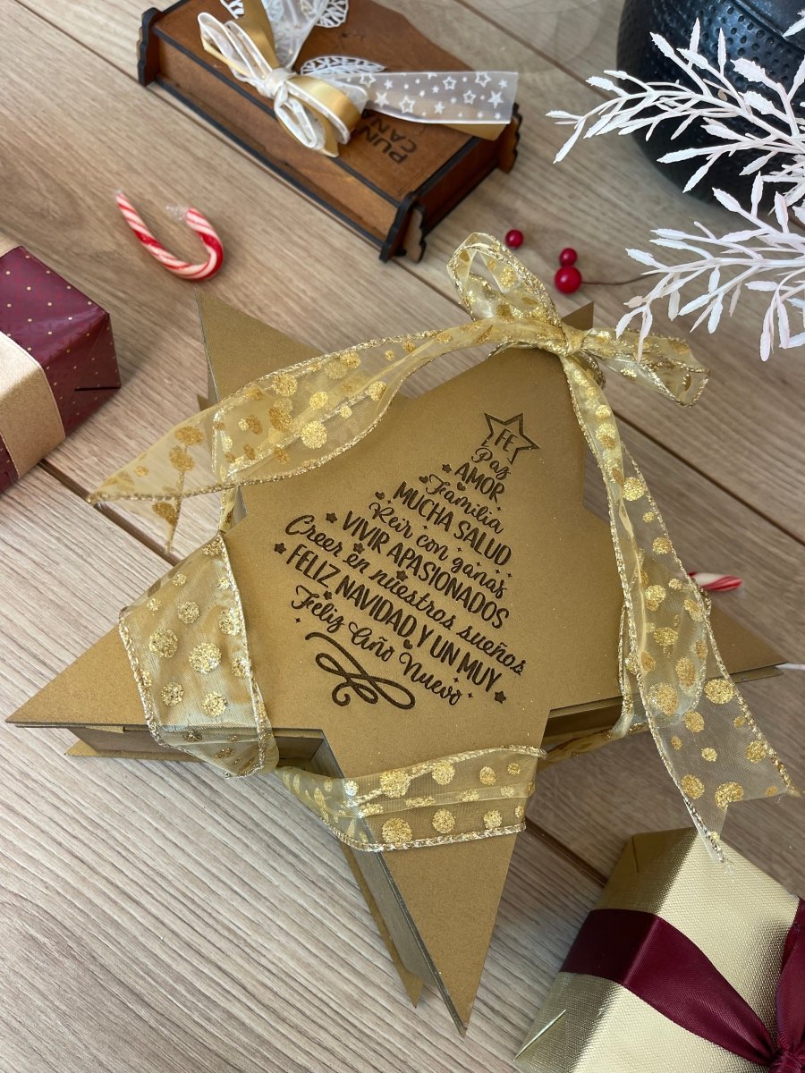 Star Christmas Chocolate Box - Felt Craft RD