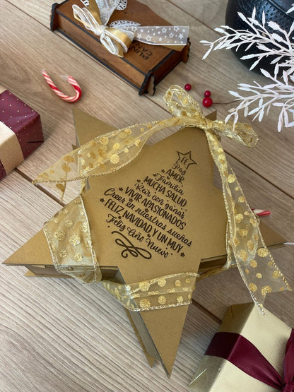 Star Christmas Chocolate Box - Felt Craft RD