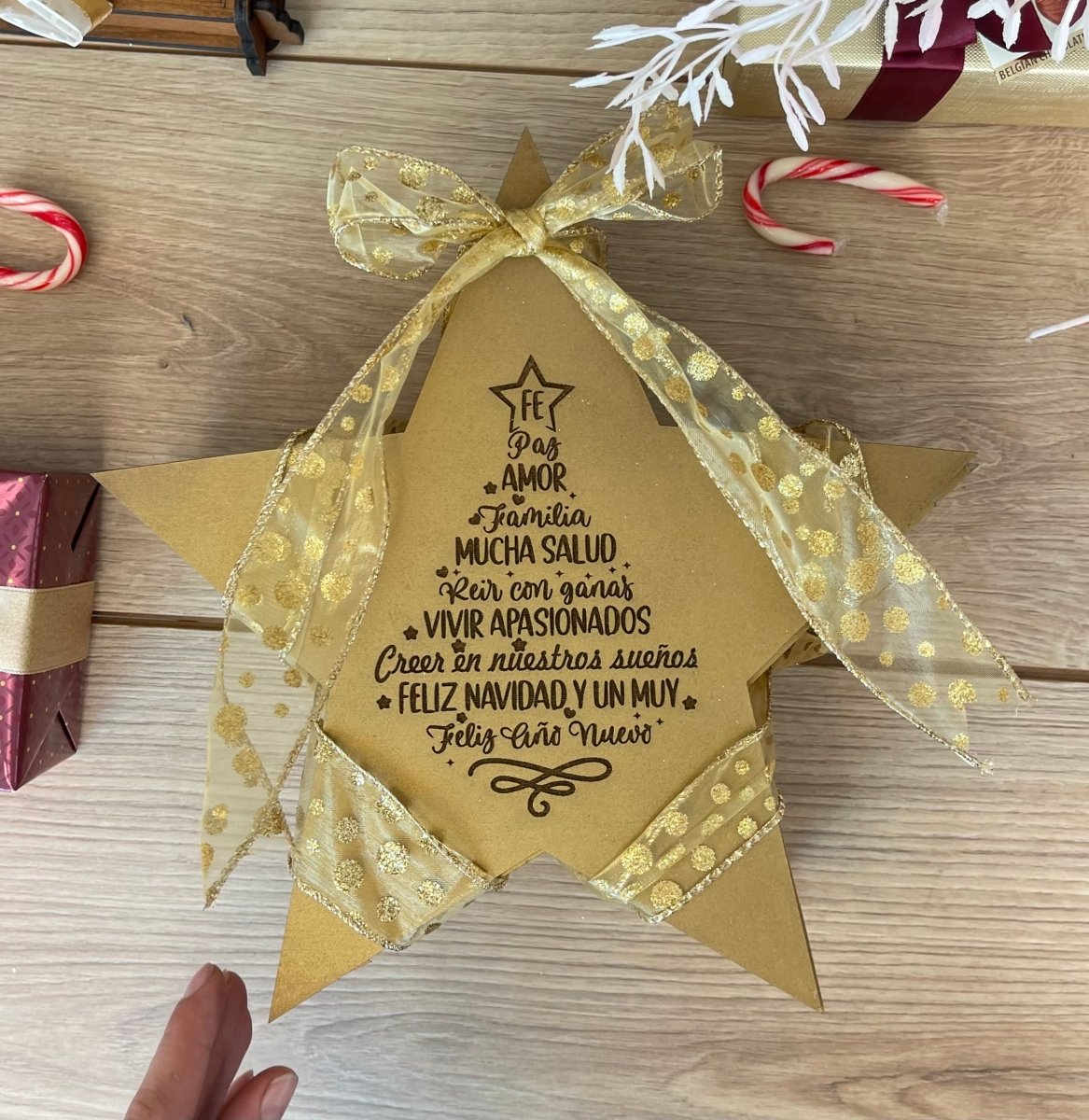 Star Christmas Chocolate Box - Felt Craft RD