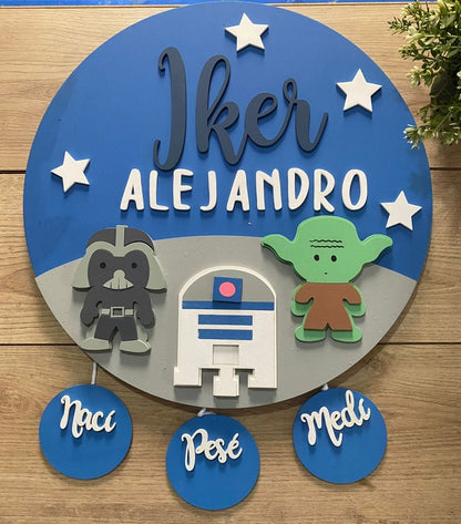 Stars Wars Baby Boy Wall Hanging - Felt Craft RD