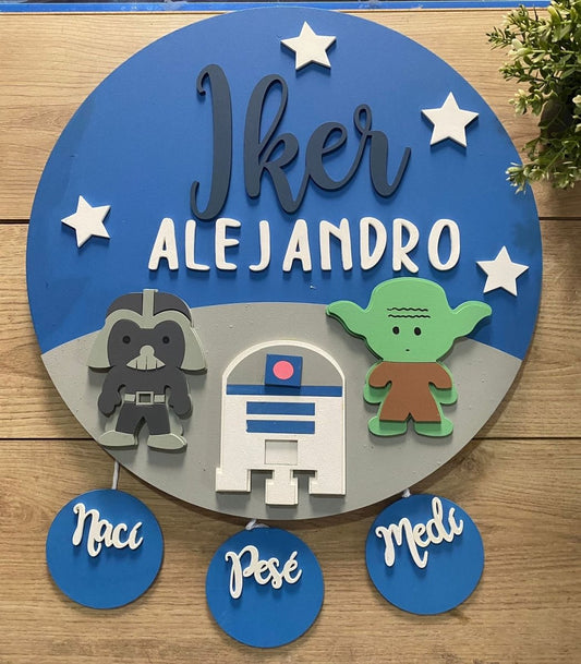 Stars Wars Baby Boy Wall Hanging - Felt Craft RD