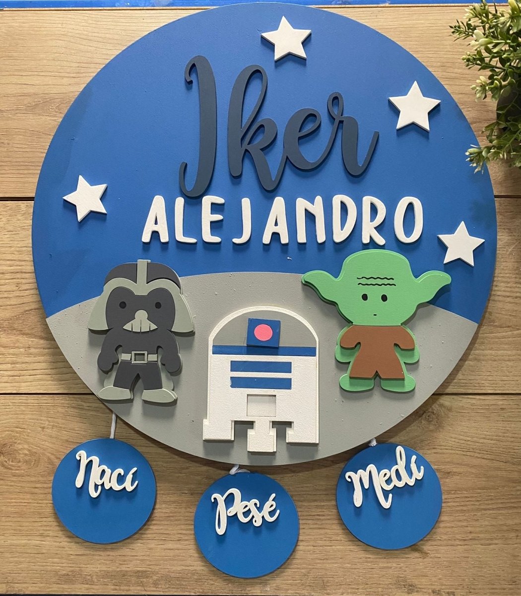 Stars Wars Baby Boy Wall Hanging - Felt Craft RD