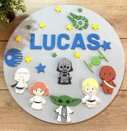 Stars Wars Collection Baby Boy Wall Hanging - Felt Craft RD