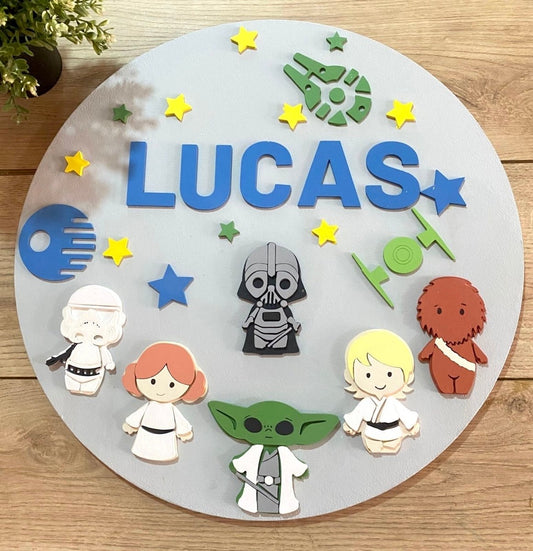 Stars Wars Collection Baby Boy Wall Hanging - Felt Craft RD
