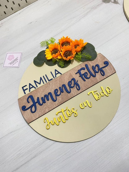 Sunflower Welcome Home Hanger - Felt Craft RD