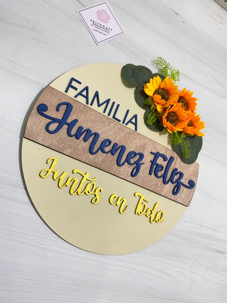 Sunflower Welcome Home Hanger - Felt Craft RD