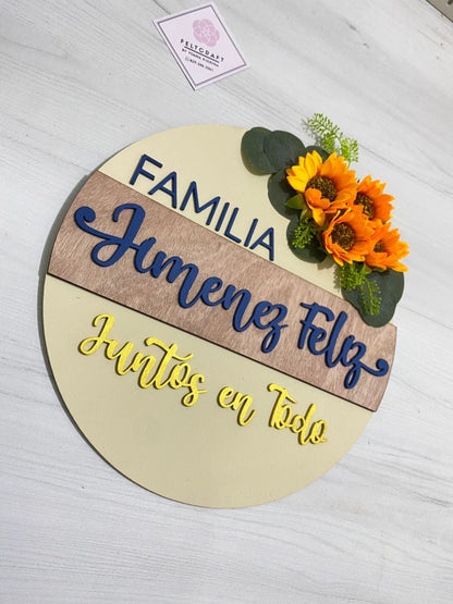 Sunflower Welcome Home Hanger - Felt Craft RD