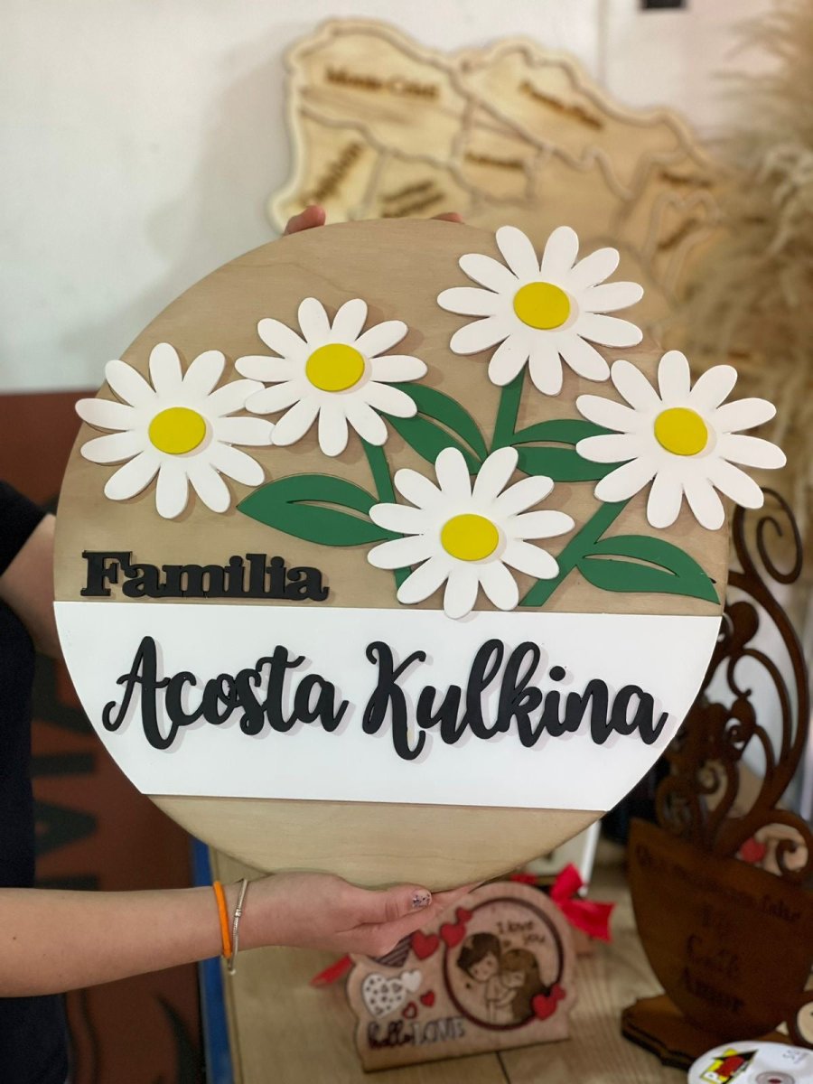 Sweets Yellow Flowers Familiar Hanger - Felt Craft RD