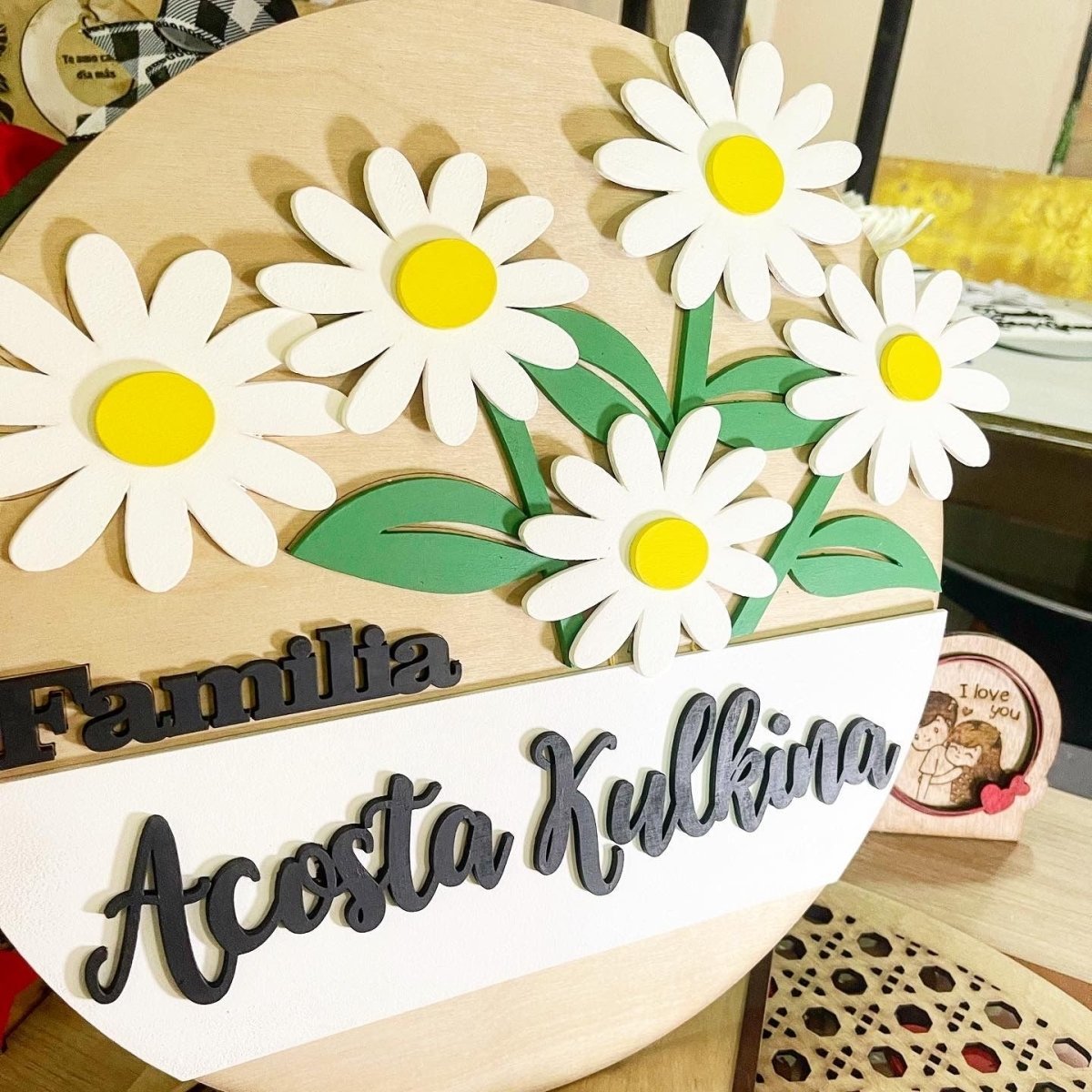 Sweets Yellow Flowers Familiar Hanger - Felt Craft RD