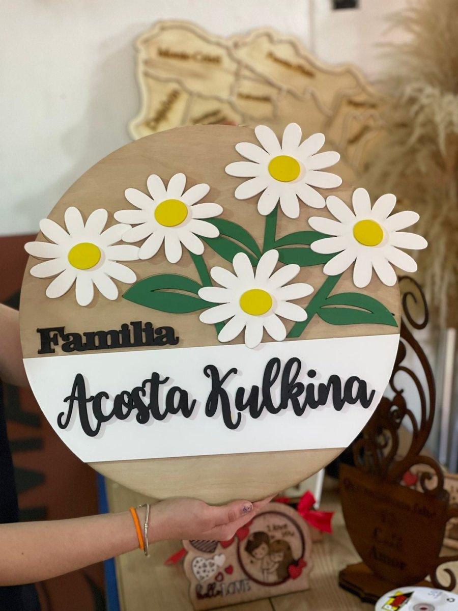 Sweets Yellow Flowers Familiar Hanger - Felt Craft RD