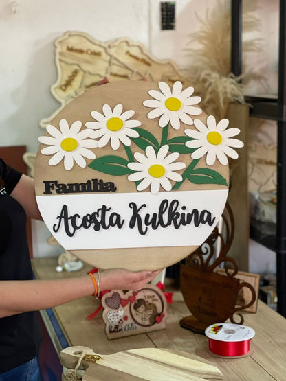 Sweets Yellow Flowers Familiar Hanger - Felt Craft RD