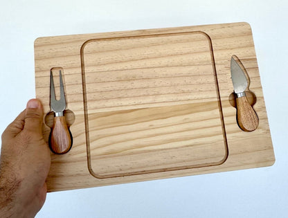 Tabla de mesa embutidos queso personalizada - Felt Craft RD